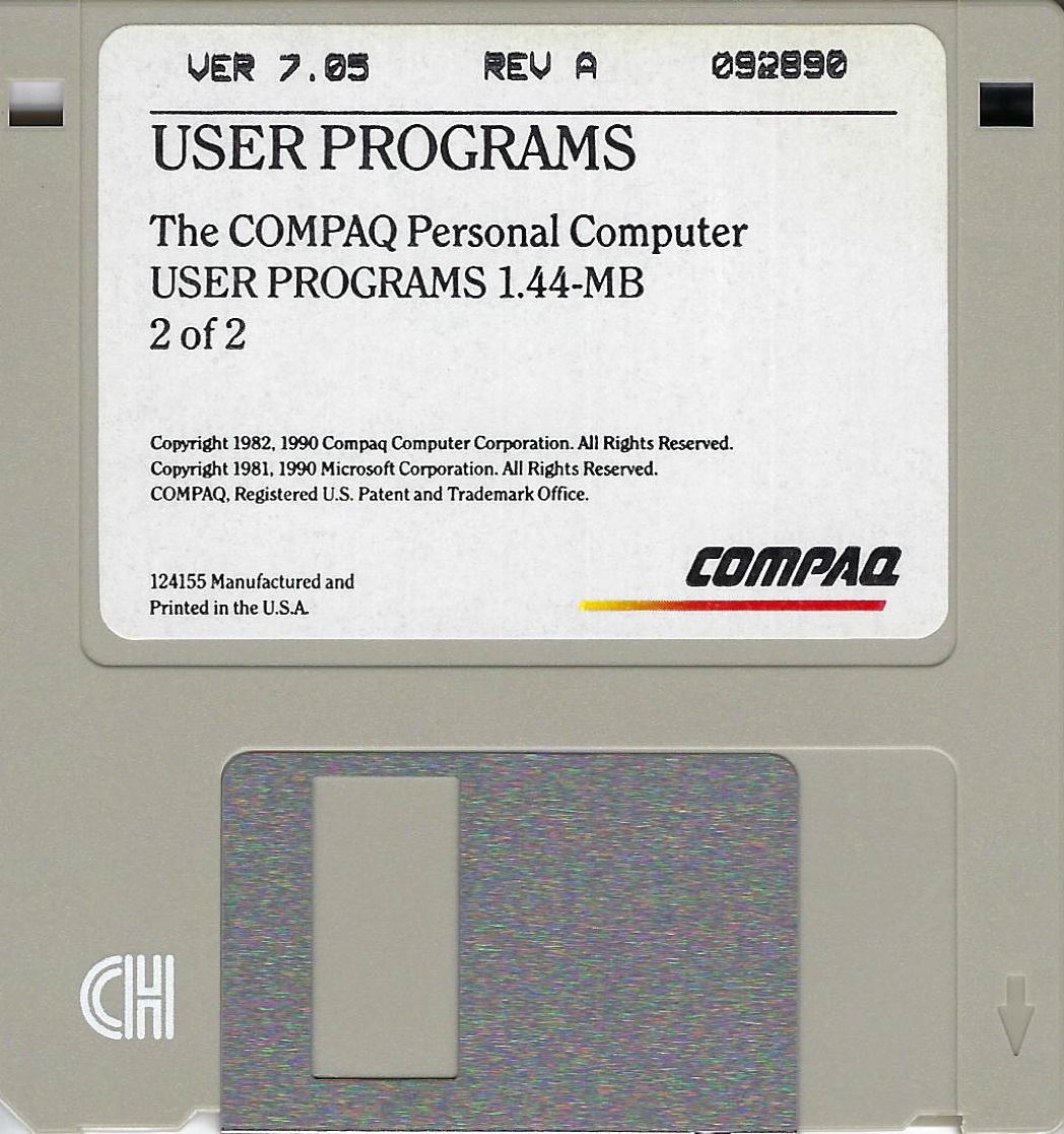 SystemPro User Programs 7.05 (Disk 2)