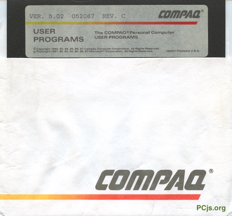 COMPAQ User Programs 5.02